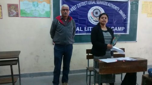 Legal Awareness programme conducted by Adv Archana Mishra(LAC) at sarvodaya vidalya . R.k puram ,sec-13g (co-ed) 1719130. On the topic – POCSO Act.