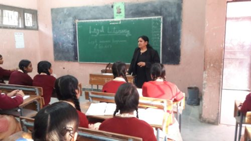 Legal awarness progrram by Ms. Rita Gupta at Janakpuri Puri d-block,No-1 SKV,on 21/2/2017