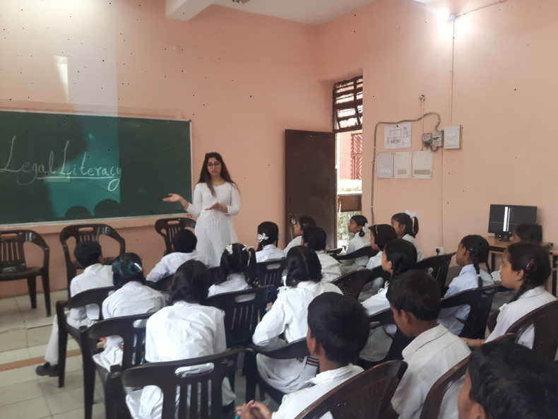 Greening Delhi Campaign organised by SW-DLSA at  Sarvodaya Vidayalaya (Jose Marti),R.K. Puram, Delhi on 26.07.2017 by Ms. Sakshi Kaul , LAC