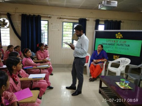 Greening Delhi Campaign organised by SW-DLSA at Govt. Girls Sr. Sec. School, No-2, Najafgarh on 25.07.2017 by Sh. Alpha Phiris Dayal, LAC
