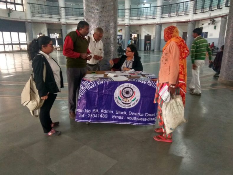 Free Legal Aid Help Desks setup at Dwarka Courts Complex