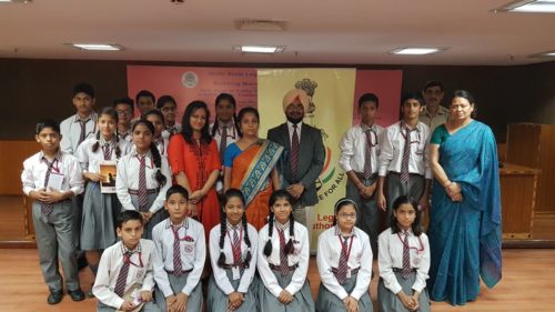 Visit of students of Prakash Public School, Palam Village, Near Sector-7, Dwarka, New Delhi to Dwarka Courts Complex on 31.10.2017