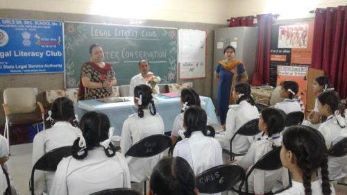 Legal Literacy Programme at Govt. Girls Sr. Sec. School, Palam Enclave on 07.04.2018