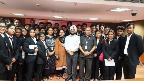 Visit of Law students to Dwarka Courts on 25.09.2018