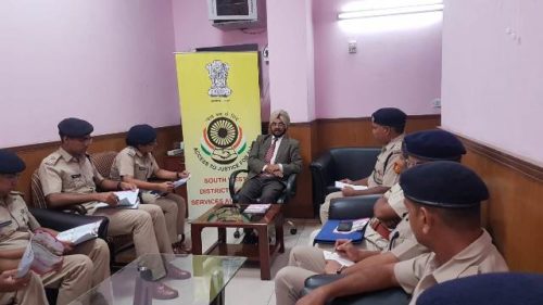 Visit of Trainee DANIP Officers to Dwarka Courts