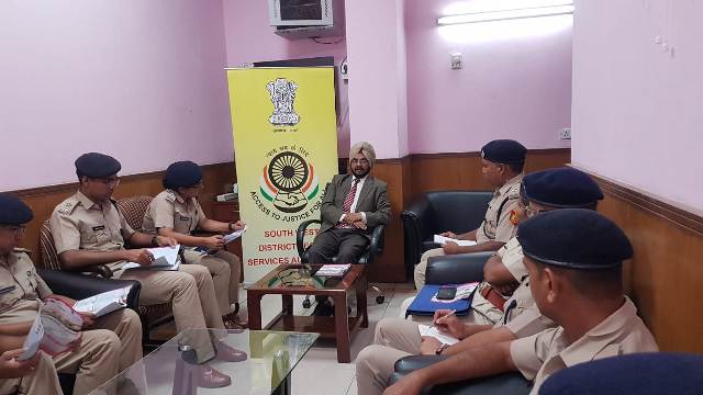 Visit of Trainee DANIP Officers to Dwarka Courts