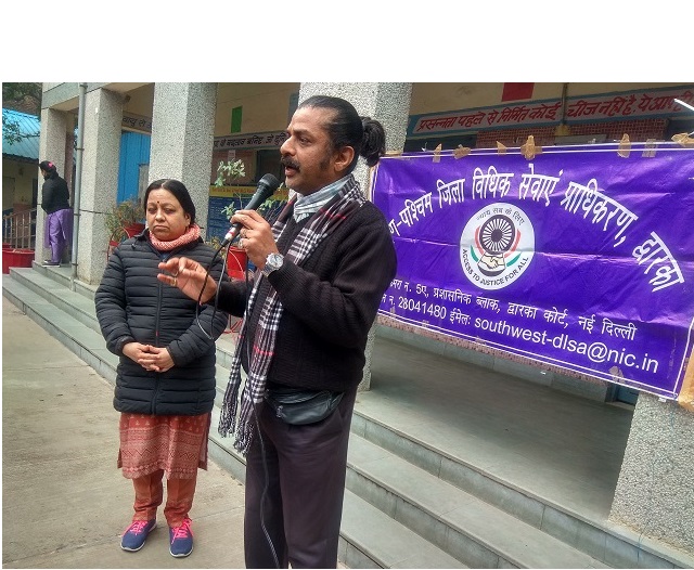 Legal Literacy Campaign at Govt. Girls. Sr. Sec. School, Palam Enclave