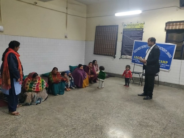 Legal Awareness Programme at Night Shelter, Phase-II, Sector-3, Dwarka