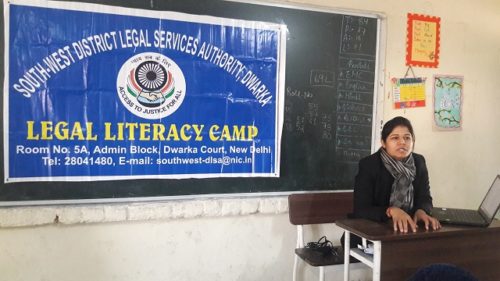 Legal Literacy Campaign at Govt. Girls. Sr. Sec. School, Kakrola