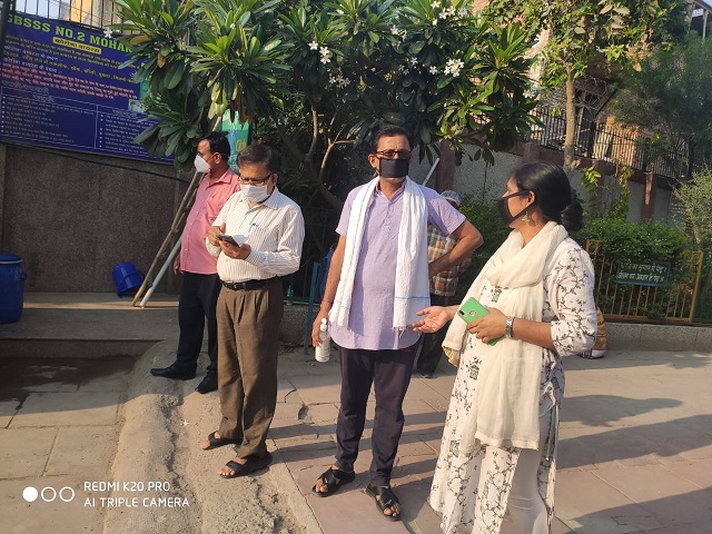 Help Desk at Govt. Boys School, Mohan Garden