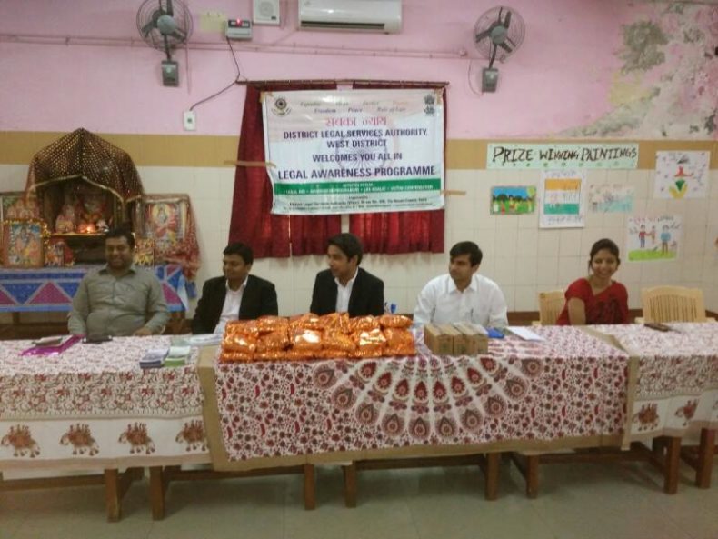 observance of Dr. Ambedkar Jayanti, West DLSA organised Awareness Programme on 13.04.2017 at Nirmal Chhaya Complex