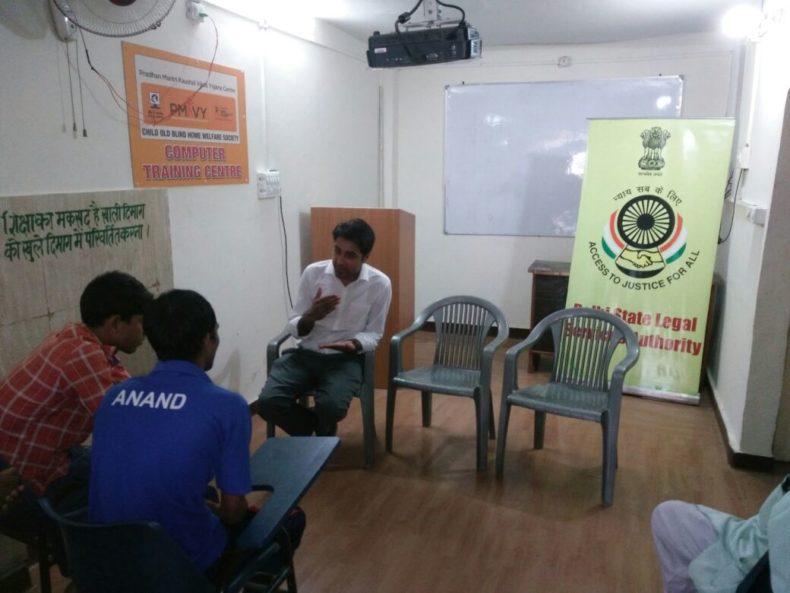 Legal Awareness Programme for the Blind students at Child blind home