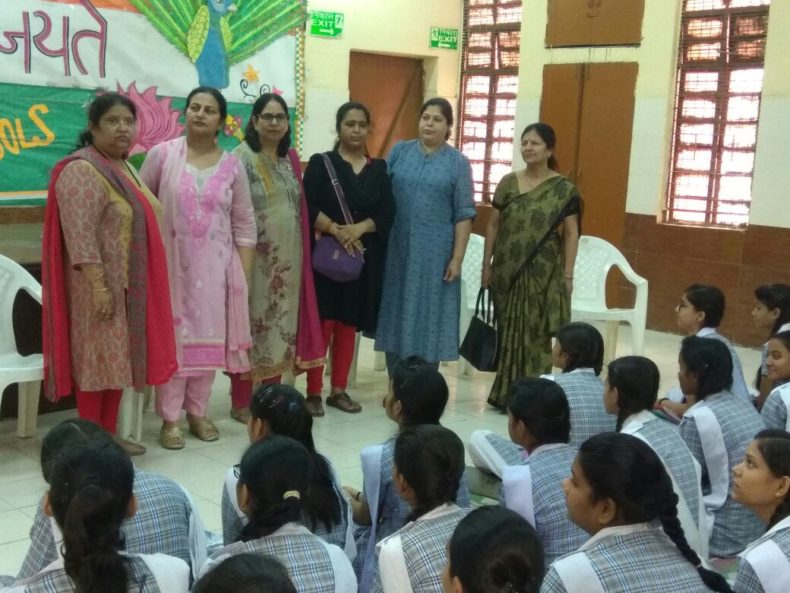 Organised Legal Literacy Class with focus on the topic *Child and Adolescent Labour (Prohibition and Regulation) Act, 1986 and for Observation of World Day of Remembrance for Road Traffic Victim at SKV No 2, Madipur