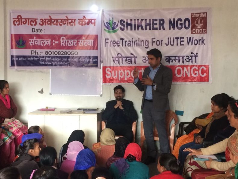 Awareness Programme on the topic: *Rights of Women under various laws specifically under Domestic Violence Act*, at *Satya Vihar Colony, Burari*