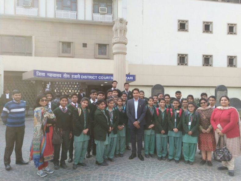 Court visit of school students from S.D.Public School, Patel Nagar