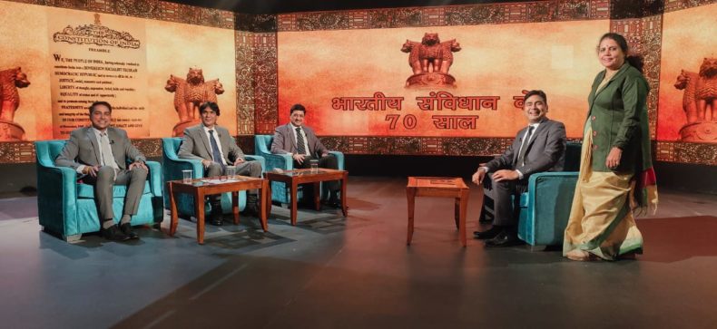 Talk show on Directive principle of state policy at Doordarshan