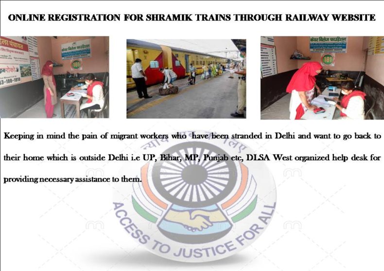 Help desk for registration for railway ticket