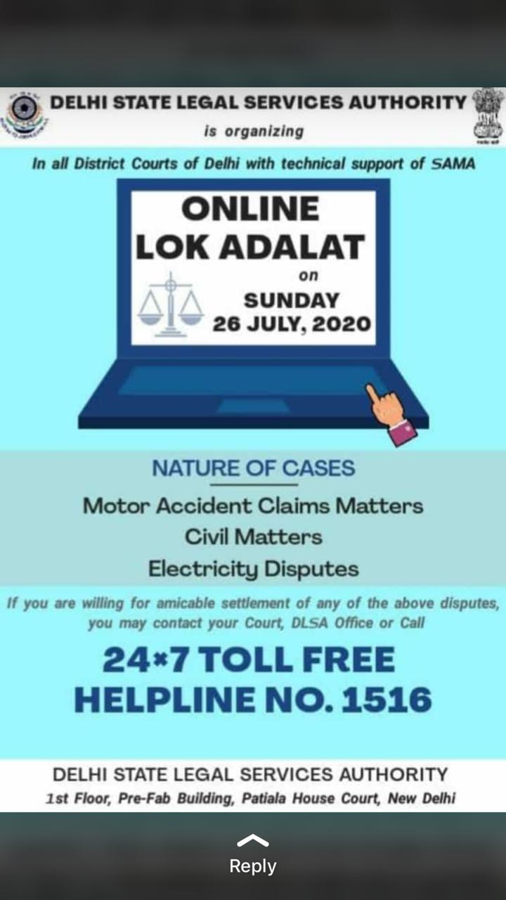 Webinar on E Lok Adalat