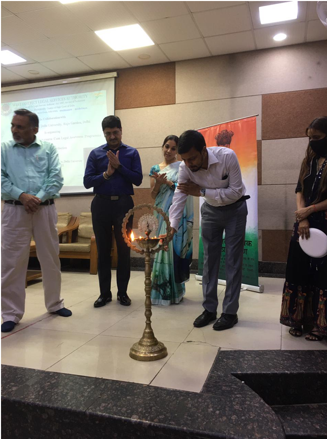 West DLSA organized Valedictory function of Add on course for the students of Rajdhani college