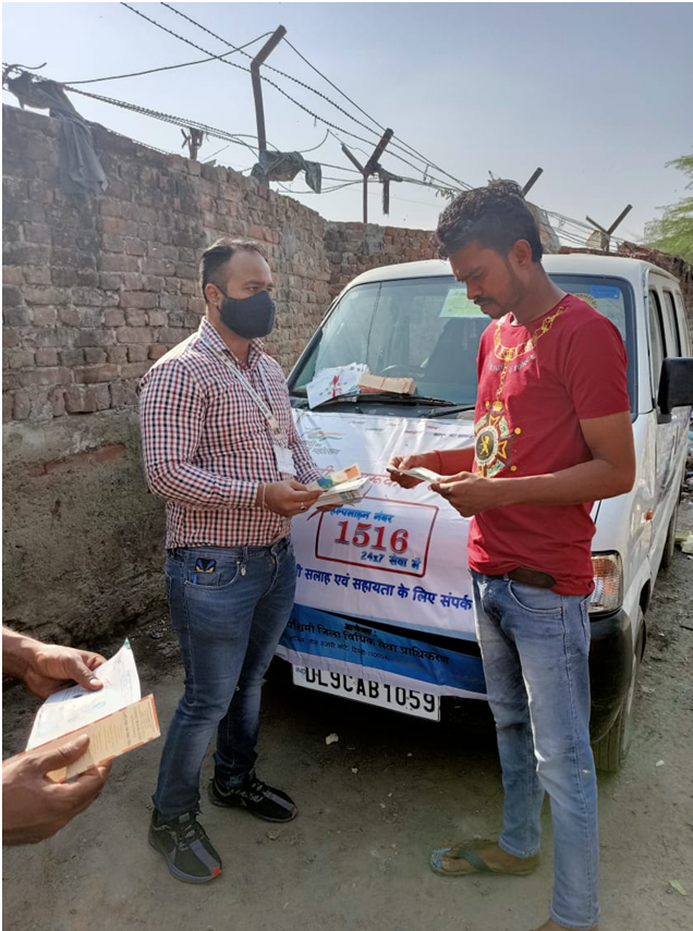 West DLSA deployed a mobile van to spread the word about availability of free legal aid services and our helpline number 1516