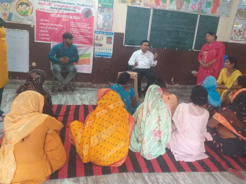 Awareness session on the Pre-Conception and Pre-Natal Diagnostic Techniques (PCPNDT) at Nangloi, Delhi on 23.10.2023.