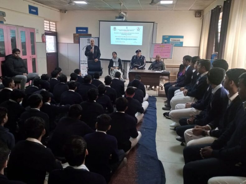 Awareness Programme on the topic “Motor Vehicle Act, 1988 First Aid & CPR Technique” on 03.02.2024.