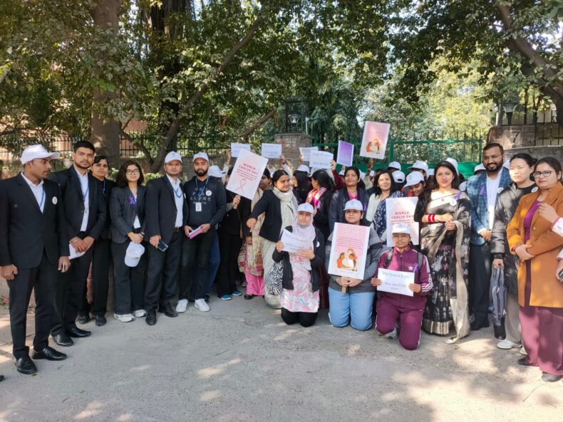 A organized a Walk-a-thon on 08.02.2024 aimed at raising awareness on cancer prevention and implication to observe the World Cancer Day (04.02.2024).