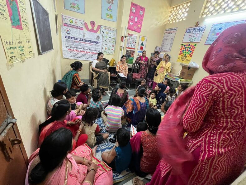 Awareness programme on the topic “Safe & Unsafe touch & prevention on child labour and Importance of Education” at Hub centre, Tihar Village, New Delhi on 16.05.2024 .