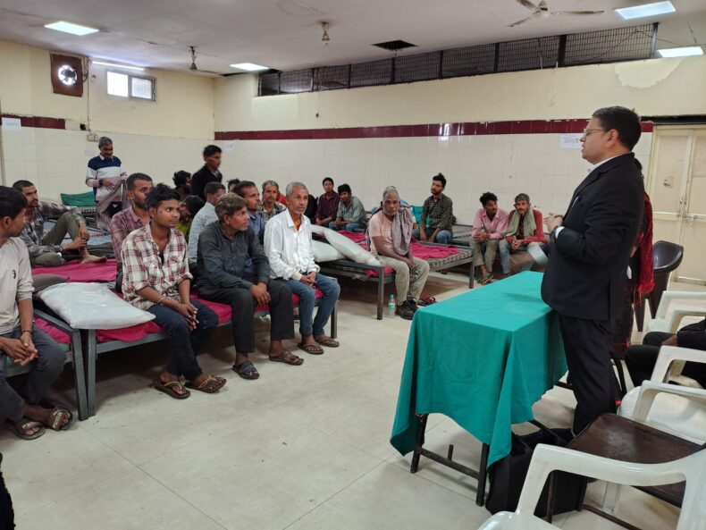 CDLSA under the aegis of NALSA and DSLSA, conducted a Legal Awareness Session at Ummeed, Male Shelter Home, Fatehpuri, Delhi, under the DAWN (Drug Awareness and Wellness Navigation) Unit on the topic “Rehabilitation and De-addiction: Legal Support and Government Schemes’ on 17.03.2026