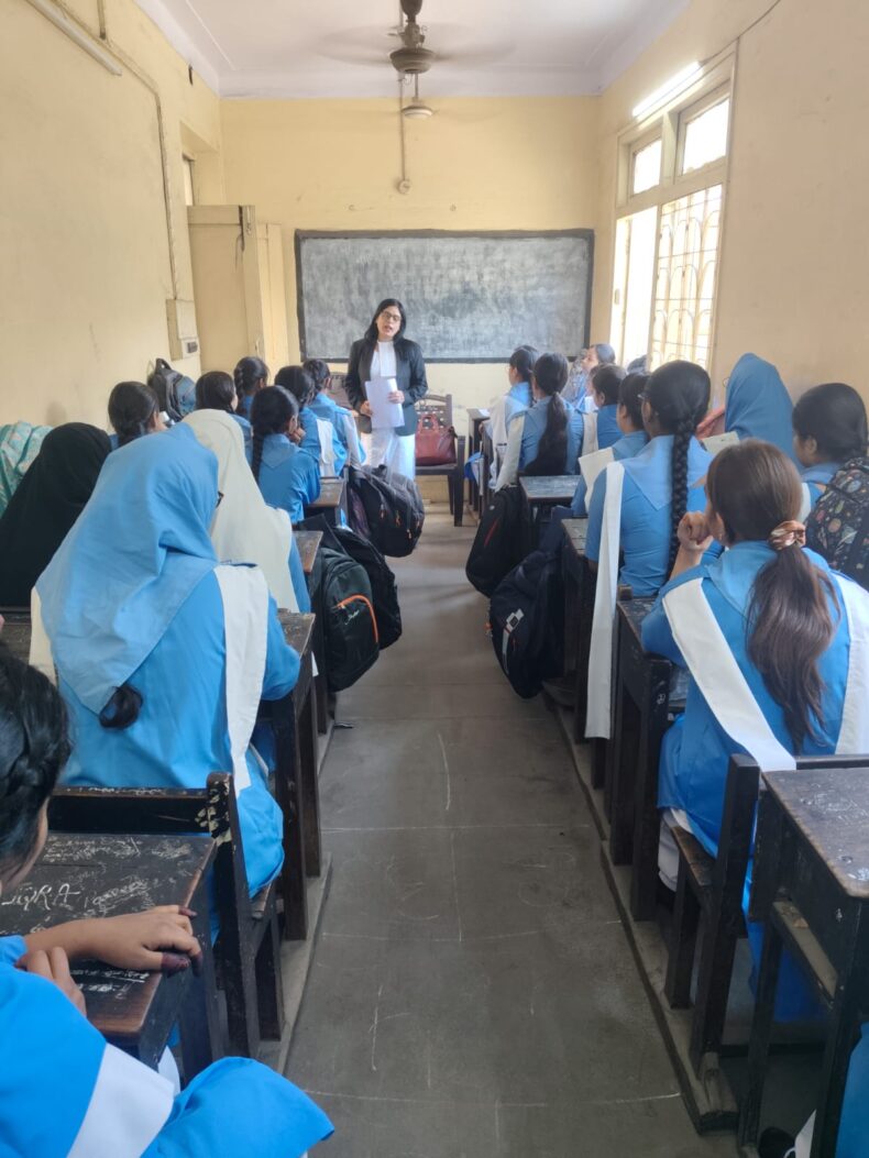 On 23.03.2026, CDLSA conducted a Legal Awareness Session at SGTB Girls Sr. Sec. School, Pul Bangash, Delhi