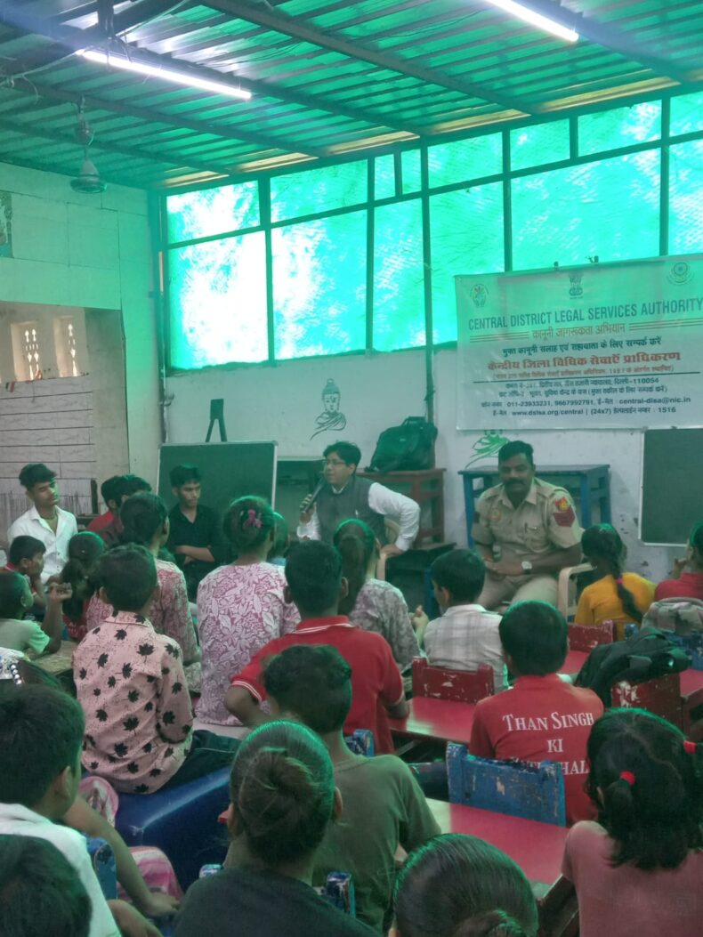 In observance of International Youth Day, legal awareness session was conducted on the theme “Legal Literacy for Youth: Know Your Rights and Remedies / युवाओं के लिए कानूनी साक्षरता: अपने अधिकार एवं विधिक उपाय जानें” at the Community Learning Centre established by Than Singh Ki Pathshala Foundation, Lal Qila on 25.08.2026