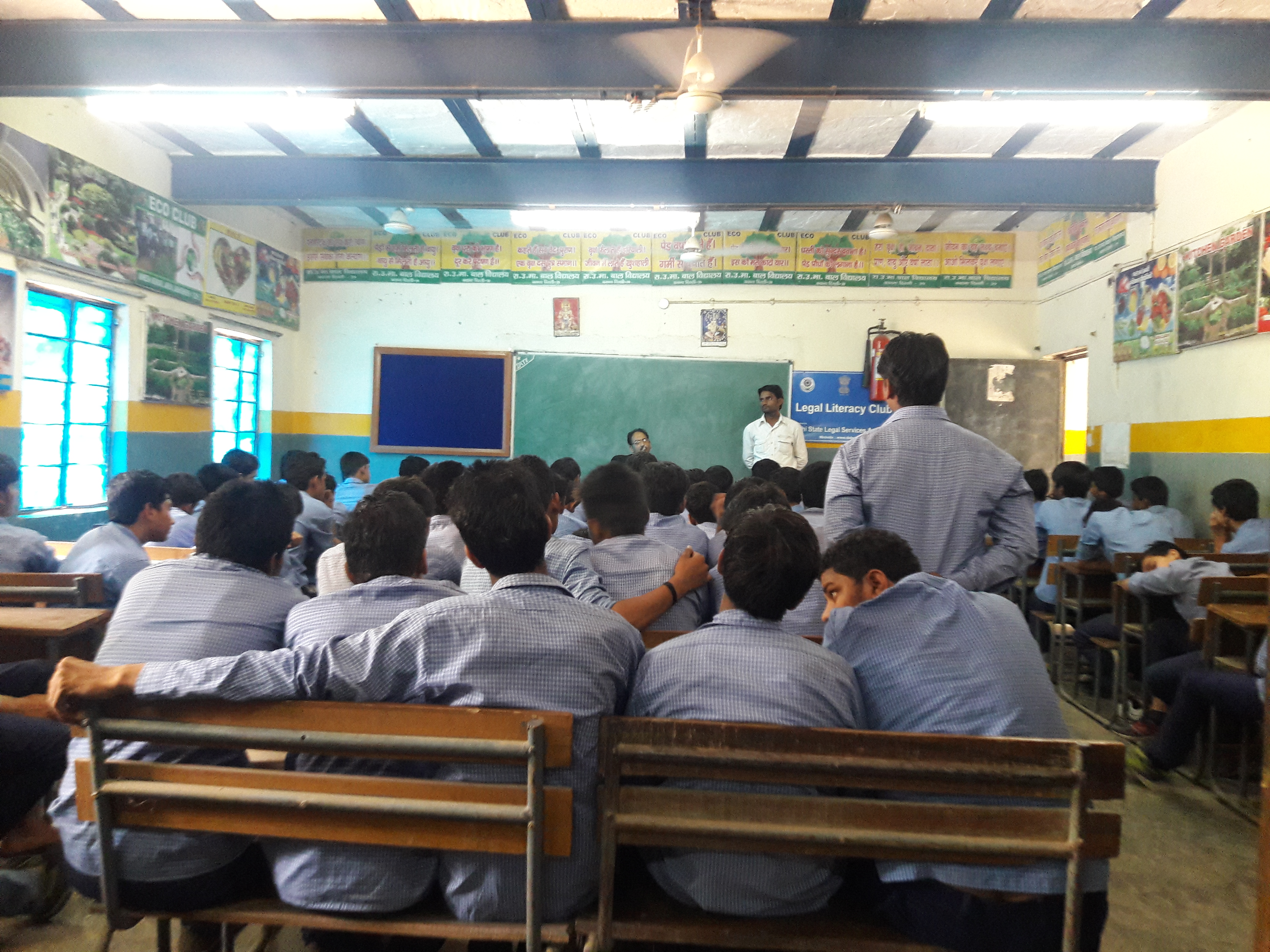 Legal Literacy Programme on “Labour Law” was organized by DLSA NORTH in GBSSS School I.D.1310019 Bawana Delhi