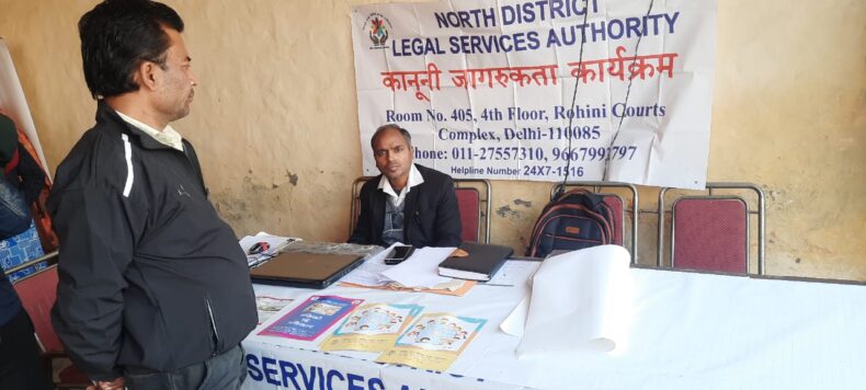 Mega camp on various legal topics at Radha Palace, Safiabad Road, Narela on 23.12.2022