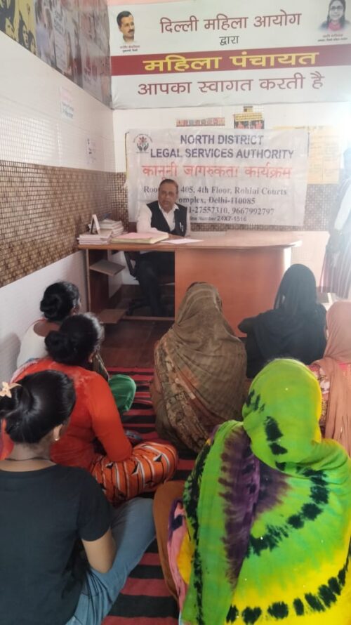 MAHILA PANCHAYAT PROGRAMME ON DOMESTIC VIOLENCE AT ARADHYA NGO