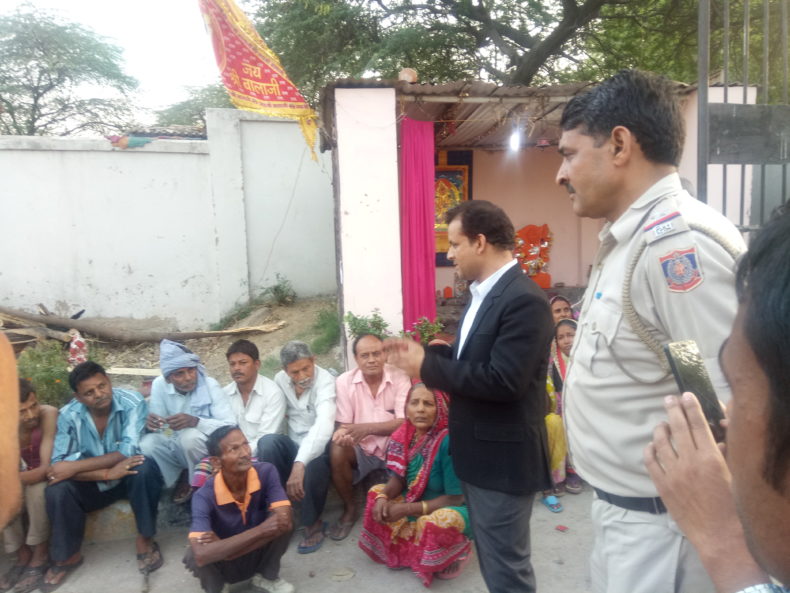 Legal Awareness Programme on Cleanliness at Sanjay Camp, Chanakypuri on 27-03-2018 by Sh Mohd Shahzad LAC/NDDLSA as a Resource Person.