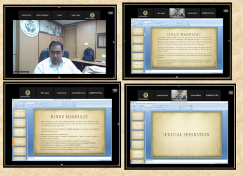 Virtual Session for the students of Vivekananda College