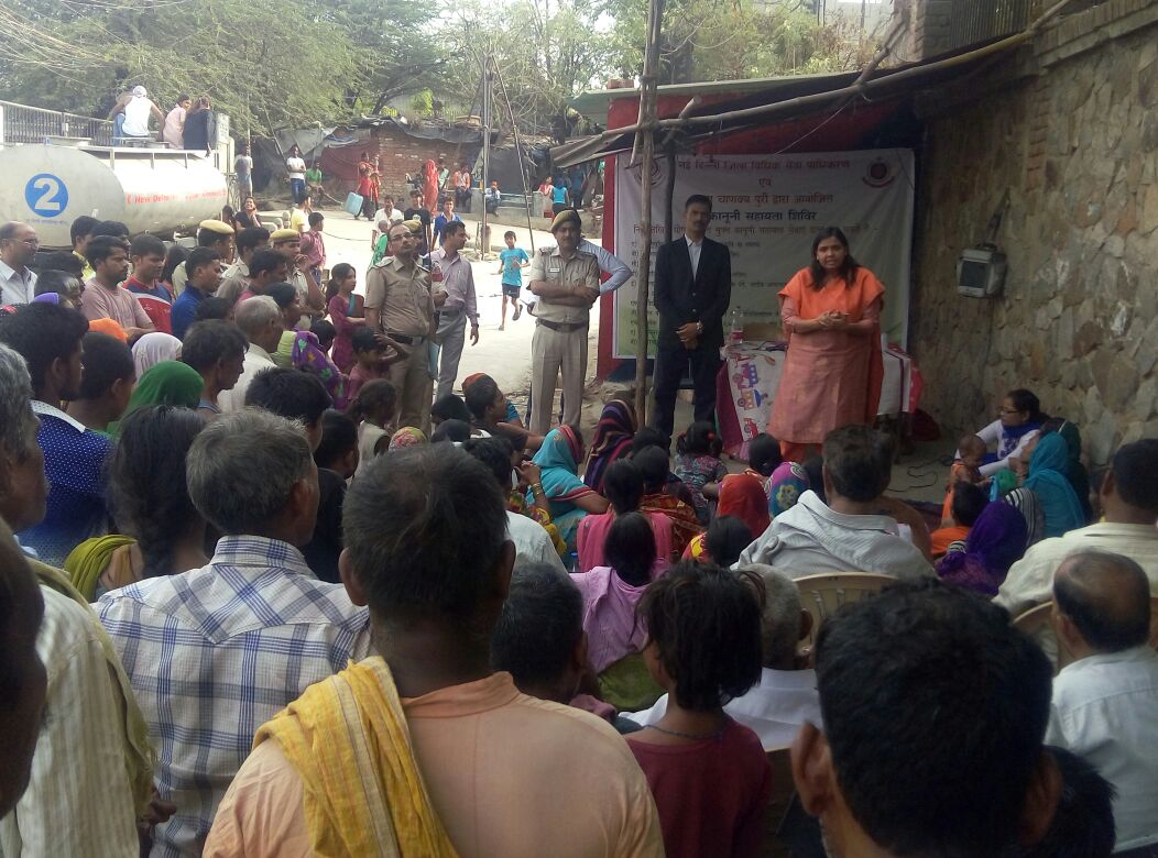 NDDLSA Organised a legal Literacy Program at Chanakya Puri on 19.04.2016.