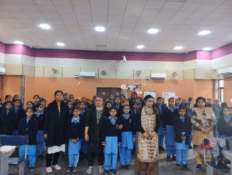 Awareness Programme was organized for the students of Classes 6th to 12th on the topic “ Good Touch Bad Touch, POCSO,  Child Marriage Virtual Touch, Cyber Safety and Cyber Consciousness” on 27-01-2025 to 29-01-2025 at SKV Yamuna Vihar