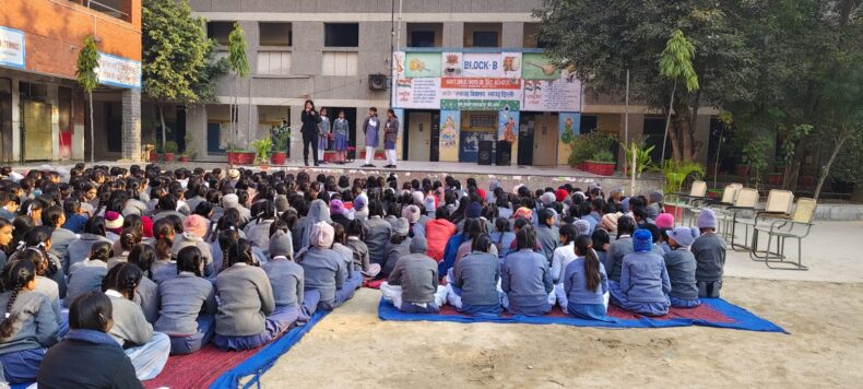 Awareness Programme was organized for the students of Classes 6th to 12th on the topic “ Good Touch Bad Touch, POCSO,  Child Marriage Virtual Touch, Cyber Safety and Cyber Consciousness” on 27-01-2025 to 29-01-2025