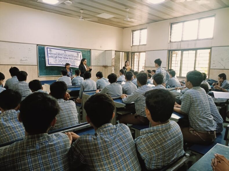 DLSA North-East has organised an awareness programme for School Students on the topic of “Cyber Crime, Cyber Safety, Virtual Touch JJ Act, POCSO Act, Child Marriage and Child Labour