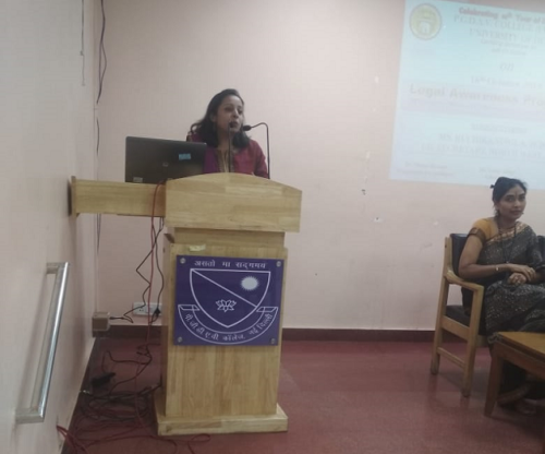 Legal Awareness Session at PGDAV College on 16.10.2019