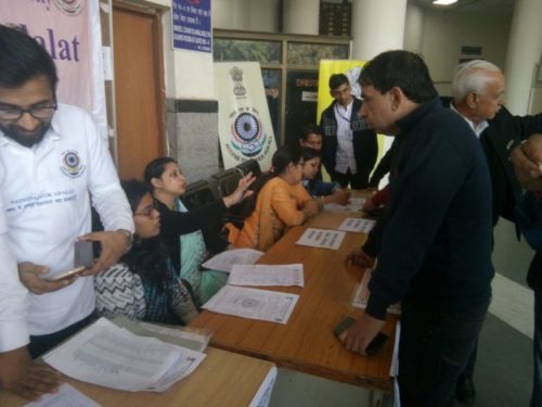 National Lok Adalat held on 16.02.2020 in Rohini Court complex