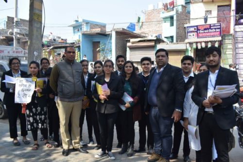 Legal Aid Drive was conducted by dlsa NW at Haiderpur by Legal Services Counsel Sh. Sumit Garg