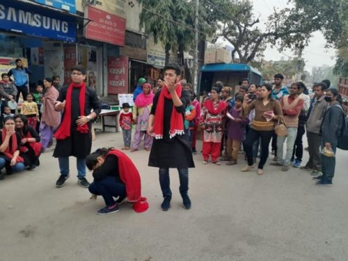 On the occasion of women’s day Nukkad Natak was orgnised by Dlsa NW  on 07.03.2020.