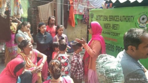 An awareness programme was orgnised by Dlsa NW  Topic “Dos and Don’ts on the occasion of Holi”