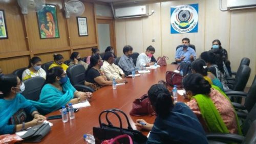 On 07.08.2021, *North West District Legal Services Authority* convened an interactive session of *CDPO’s & Supervisors of SSK’s* with *Ld. Secretary DLSA, North-West.*