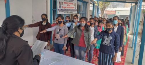 On 26.11.2021 Celebration of Constitution day at P-4, Sultanpuri. The program started with the Preamble reading by LAC Ms. Deepa Aggarwal