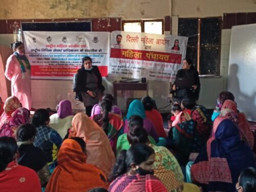 On 03.12.2021 North West District Legal Services Authority organized Legal Awareness Program in association with NCW at L-Block Basti Vikas Kendra, Mangolpuri, Delhi