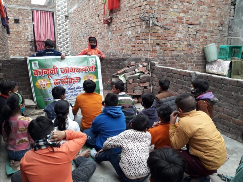 On 02.02.2022, North West District Legal Services Authority organised a Legal Awareness Program for the children of F-Block, Shakurpur on the topic “Child Sexual Abuse: Good Touch & Bad Touch”.