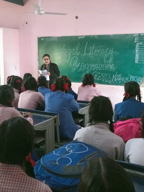 In observance of National Safety Day (04.03.2022) On  a legal literacy programme on the topic  “Protection of children from sexual offences”